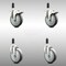 Service Caster 5 Inch 316SS Thermoplastic Rubber Swivel 1-1/8 Inch Stem Caster Lock Brake, 2PK SCC-SS316TTLEX20S514-TPRB-2-S-2-118 - alternate 1